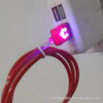 LED Visible Light-up USB Charger Cable